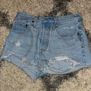 Levi Denim Distressed Women's Shorts